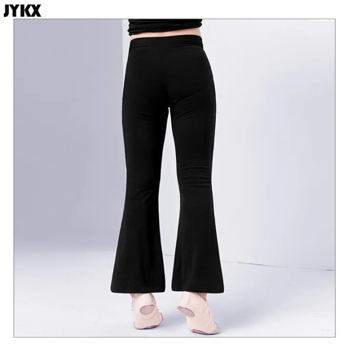 Children's%20Pants%20Dance%20Pants%20Practice%20Boys%20And%20Girls%20Slim%20Cotton%20Latin%20Dance%20Jazz%20Dance%20Black%20Bell%20Bottom%20Trousers%20-%20Image%205