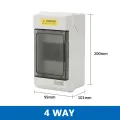 4 Ways IP66 PC Waterproof Distribution Box Switch Box Breaker Box. 