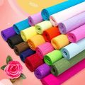 17 Colors 250x50cm Colored Crepe Paper Roll Origami Crinkled Crepe Paper Craft DIY Flowers Decoration Gift Wrapping Paper Craft. 