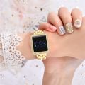 Stainless steel casual diamond watches touch screen led diamond fashion watch. 