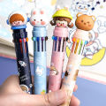 RHS Online 10 Colors Cartoon Ball Pen Art Marker Colorful Ballpoint Pens Diary Journal Drawing Pens. 