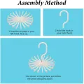 Rotatable Tie Hanger Holds Multi-function Tie Rack 360 Degree Creative Organizers Closet Storage Scarf Hook 20 Ties Scarf Jewelry Cap Storage Organizer. 
