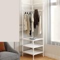 Standing Shelf, Floor-standing Corner Coat Rack Bedroom Clothes Hanger Easy Assembled Portable Clothing Rack Easy Assembled Shelf. 