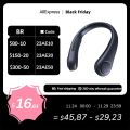 JISULIFE Portable Neck Fan 4000 mAh USB Recharge 78 Air outlet Provide Cooling Wind Mini Personal Fan Silent Neckband for SportsUSB Fan. 