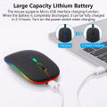 RGB Wireless Bluetooth Mouse Rechargeable Mouse Silent USB For PC Laptop Computer Mobiles. 