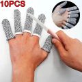 【HOT】 10Pcs Anti-Cut Finger Cover Finger Protector Sleeve Level 5 High-Strength Safety Flexible Anti Cut Fingertip Gloves Kitchen Tool. 