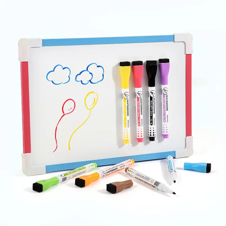 1/5/10Pcs%208%20Colors%20Erasable%20Magnetic%20Whiteboard%20Marker%20Pen%20Blackboard%20Marker%20Chalk%20Glass%20Ceramics%20Office%20School%20Art%20Marker%20Stationery%20-%20Image%205