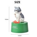 Cute Cat Shape Mechanical Spring Timer Visual Timer Kitchen Timer. 