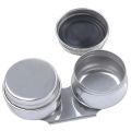 Stainless Steel Pot Brush Cleaning Tool Double Dipper Oil Painting Container Artists Palette Cup Drawing Pigment Holder. 