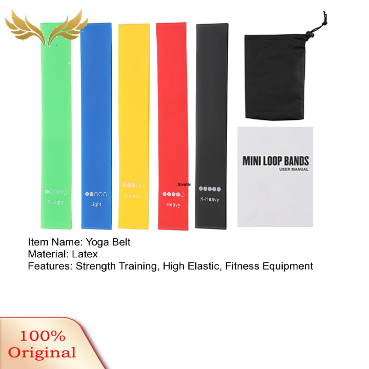 SuperRide Yoga Belt Set Booty Band for Glutes Hip Building Yoga Workout Elastic Band for Legs Thighs Home Gym Fitness Equipment for Men Women Hip Building Resistance Band