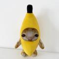 【Wildfolk Studio】Banana Cat Plush Toy Stuffed Animal Crying Cat Doll Pendant Keyring Meme Banana Cat Boys Girls Soft Toys Children Birthday Gifts. 