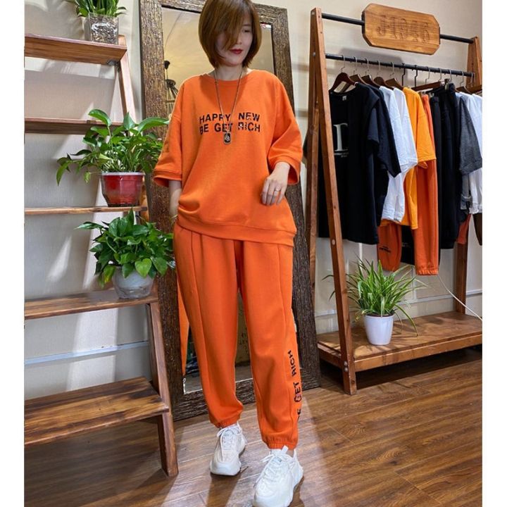 Jin Sports Suit Fat mm Summer Fashion Loose Korean Style 300