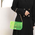 Fashion Vintage Ladies Jelly Solid Color Clear Bag Casual Women Handbags Purse Mobile Phone Shoulder Bag Festival Gifts. 