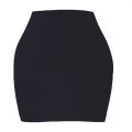 Women /Ladies/Girls Treading Fashion Stylish Hot Mini Short Tight Cotton Rib Fabric Rib Skirt And Terry Fabric Sexy Upskirt Button Terry Skirt In Black Solid Colors For Night Club Party Livestream Mini Sexy Skirt. 