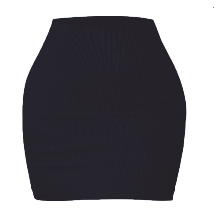 Women /Ladies/Girls Treading Fashion Stylish Hot Mini Short Tight Cotton Rib Fabric Rib Skirt And Terry Fabric Sexy Upskirt Button Terry Skirt In Black Solid Colors For Night Club Party Livestream Mini Sexy Skirt