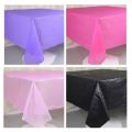 54" x 72" Plastic Table Cover Table Cloth Birthday Party Decoration Reusable. 