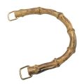DIY Handmade Detachable Bamboo Purse Handles With Buckle 15.5CM Bamboo Bag Handles Handbag Band Handle Handbags. 