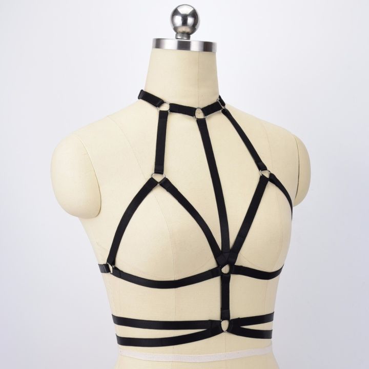 White%20Polyester%20Harness%20Crop%20Top%20Lingerie%20Bondage%20Harness%2090's%20Open%20Chest%20Cage%20Bra%20Harajuku%20Style%20Wedding%20Garters%20O0555%20-%20Image%204