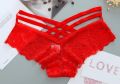 Women's Hot Red Lace G String Thong Panty Sexy Briefs Underwear. 