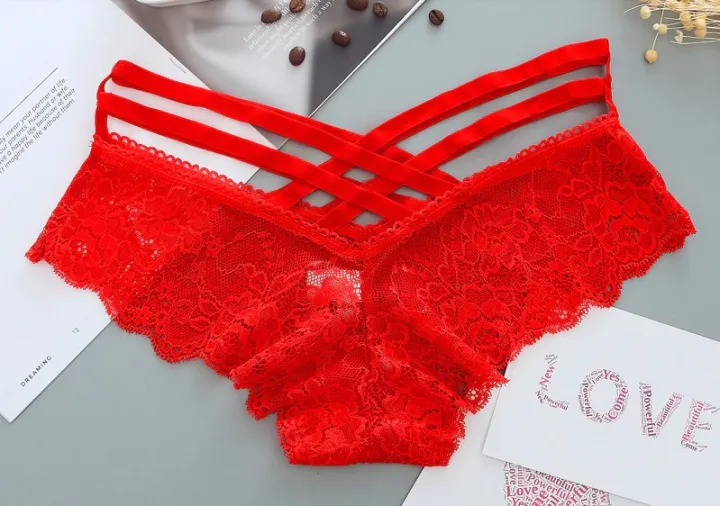 Women's%20Hot%20Red%20Lace%20G%20String%20Thong%20Panty%20Sexy%20Briefs%20Underwear%20-%20Image%203