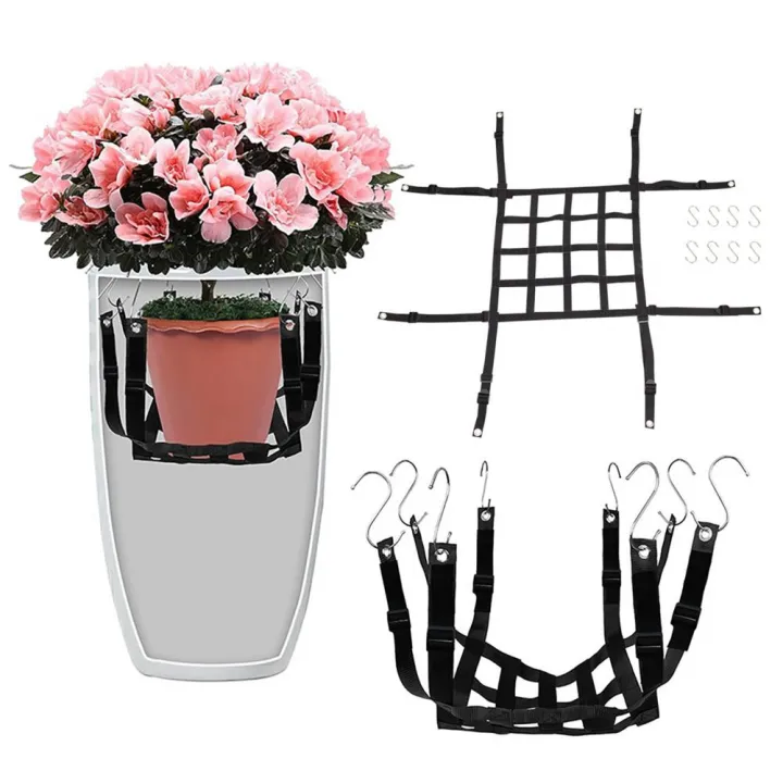 Pot Lifter Adjustable Height Pot Lifter Holder Mover Set for Tall Flower Pots ...