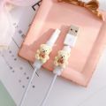 For Iphone Cute Cartoon Mobile Phone Data Cable Organizer Protective Sleeve Charging Cable Anti-break Protector Cable Management. 