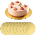 5pcs 12 inches (30cm) Dessert Circle Thicken Coated Disposable Cake Board Cakeboard Base Cake Plate Baking Tray. 