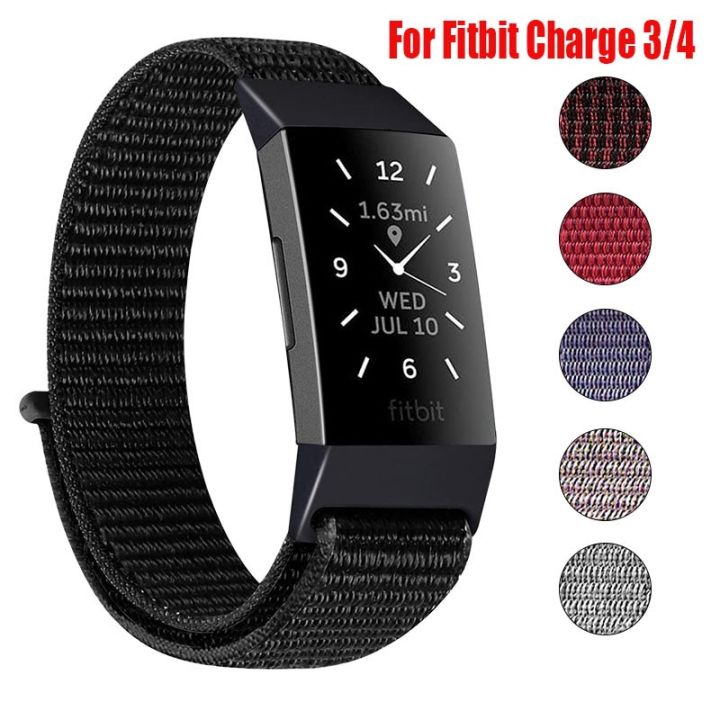 Cinturino Intrecciato In Nylon Per Fitbit Charge 3/Charge 4/SE - Quick Fit, Traspirante, Regolabile Da 5,5 A 8,2 Pollici