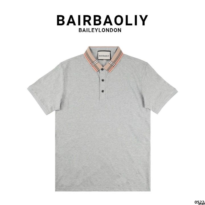 POLO%20Striped%20Classic%20Lapel%20Versatile%20Short%20Sleeve%20BAIRBAOLIY%20Slim%20High%20Quality%20Shirt%20Summer%20Men's%20Clothing%20Affordable%20Luxury%20Fashion%20-%20Image%207