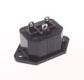 IEC-320 C13 Female PCB Mount Panel Power Socket. 