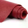 Natural Cow Skin Leather Pink/ Red/ Orange Leather Material Genuine Leather Wallet Accessories Frst Layer Cowhide Leather. 