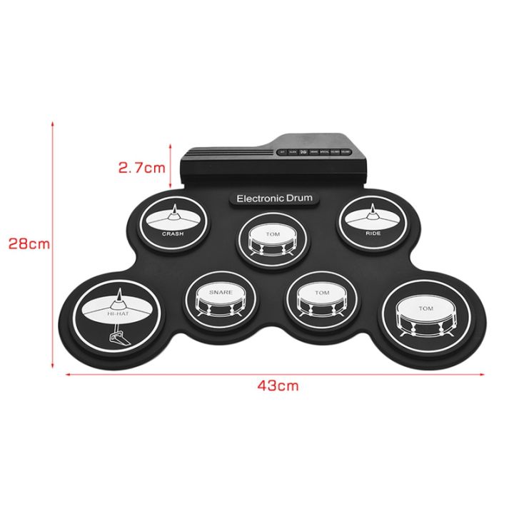 7%20Pads%20Electric%20Drum%20Set%20,Portable%20Roll%20Up%20Drum%20Practice%20Pad%20Drum%20-%20Image%207