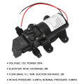 Black DC 12V 60W high-pressure mini membrane water pump automatic shutdown 5L / min. 