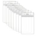 1/10Pcs Clear Clear Bank Card Protective Holder Card Sleeves Id Badge Case ID Card Cover For School Office Company Waterproof Hard Case Credit ID Business Card Protection. 