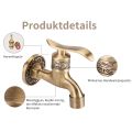 Antique Style Brass Washing Machine Faucet Wall Mount Laundry Cold Water Tap Bathroom Use. 