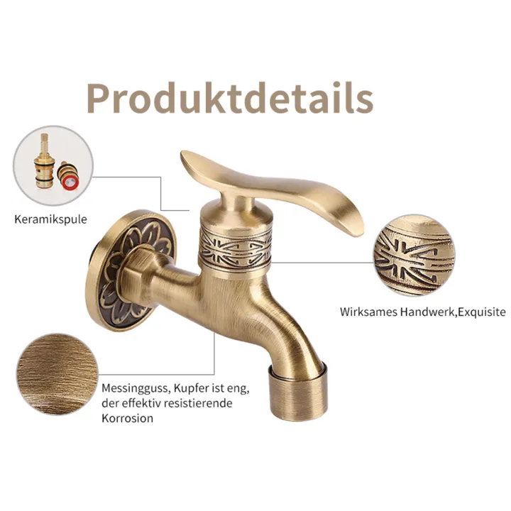 Antique%20Style%20Brass%20Washing%20Machine%20Faucet%20Wall%20Mount%20Laundry%20Cold%20Water%20Tap%20Bathroom%20Use%20-%20Image%204