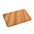 Bath Mat Cobblestone Bathroom Rugs Water Absorbent Bath Mats for Bathroom Machine Washable Bath Rugs(40X60cm,Khaki). 