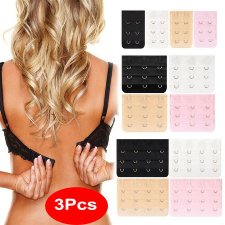 2/3/4 Hooks Bra Extender for Women Elastic Bra Extension Strap Hook Clip Expander Adjustable Underwear Belt Buckle Intimates