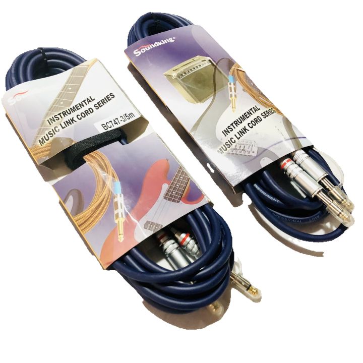 Soundking%20BC747%20Guitar%20Instrument%20Cable%202/5/10%20Mes%20Heavy%20Duty%20-%20Bass,%20Electric%20Guitars%20semi%20acoustic%20guitar%20cable%20-%20Amp%20Cord%20for%20Bass%20&%20Electric%20Guitar%20Soundking%202M/5M/10M%20-%20Image%2010