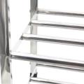 4 tier stainless steel shoe rack. 