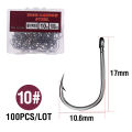 1 Box High Carbon Steel Circle Fishing Hooks Freshwater Fishhook Hole Tackle. 