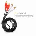 (1.5M/3M/5M/10M) 2RCA Male to 2RCA Male Stereo Audio Cable GoId Plated for Home Theater HDTV Gaming Consoles HiFi Systems. 