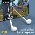 ASPOR A219 Quality Music Earphone With Mic For Mobile Phone Universal 3.5mm Noise Canceling Stereo Hands-free Headphones. 