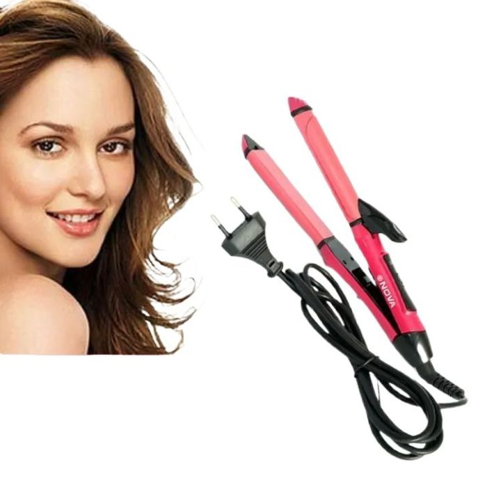 NOVA%20Hair%20Straightener%20&%20curler%20/%20%20NOVA%202%20in%201%20Hair%20Beauty%20Set%20-%20Image%202