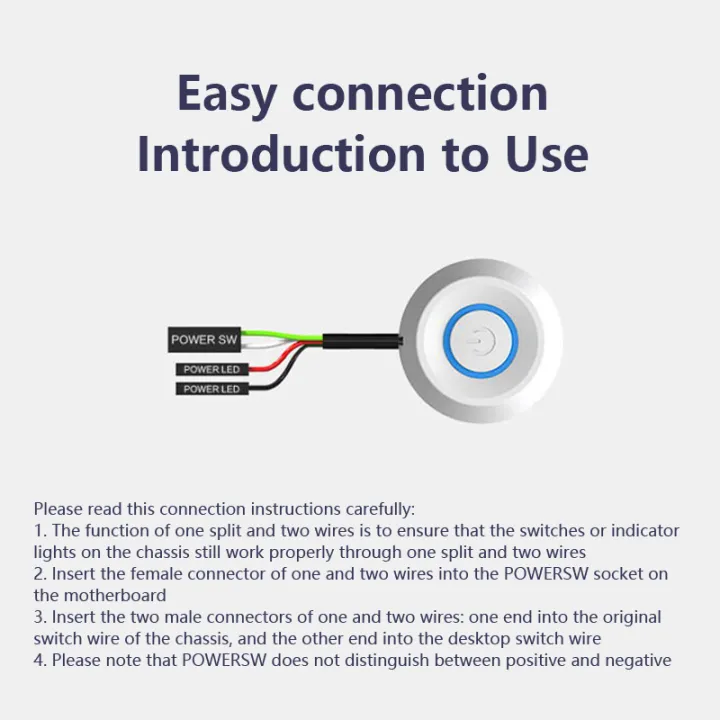 Multifunction%202%20Meters%20LED%20Light%20Computer%20Desktop%20Power%20Switch%20PC%20Motherboard%20External%20Start%20Power%20On/Off%20Button%20Extension%20Cable%20Fengshi%20-%20Image%206