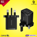Baseus 10.5W Charger For iPhone, Samsung, Huawei, Redmi, Pixel, Realme, Oppo, OnePlus, Vivo, Honor Original Dual USB Ports Compact UK 3-Pin Mobile Phone Charger (CCXJ010301) (CCXJ010302) | BaseusOnly.lk. 