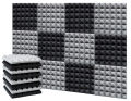 30x30x5cm Studio Acoustic Foam Panels Sound Insulation Ktv Room Wall Soundproof Foam Sponge Pad Pyramid. 