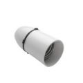 Bulb Holder E27 Screw Type  - White. 