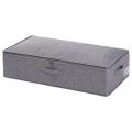 Cotton Linen Under Bed Storage Box Foldable Quilt Organizer Large Capacity Clothes Storage Baskets With Lid Zippered Organizer|Foldable Storage Bags. 