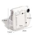 New Camera Case For Instax Mini 7 Photo Bag Transparent Storage Crystal Strap Rope Sticker Three-Piece Set. 